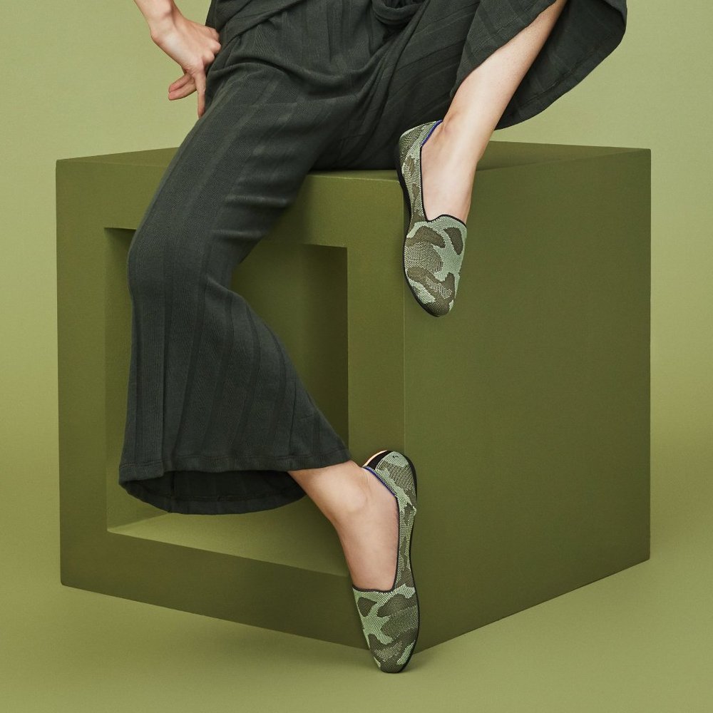 rothy's • loafer • olive camo • size 5.5-6